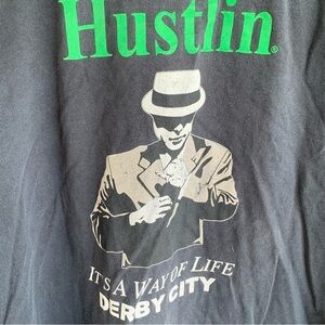 Hustlin Derby City Pool Tournament Long Sleeve Tee Shirt Size 3XL